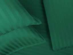 Комплект постельного белья 4247/1-БЧ 1.5 спальный сатин рис. 18-5616 цв. изумрудный 1*1