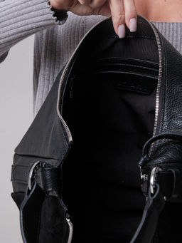 Сумка замшевая багет Azaro 30861 черный