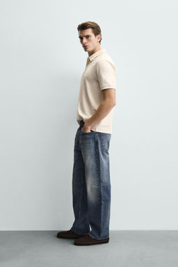 REGULAR FIT TEXTURED POLO SHIRT - Zara фото 3