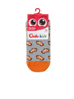 Цена за 2 пары Conte-kids Антискользящие носки TIP-TOP с рисунками серый
