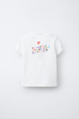 CAMISETA ESTAMPADO OSITO / Blanco roto - Zara фото 2