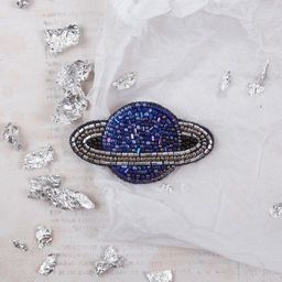 Klart набор для вышивания 10-010 Брошь. Сатурн 7.5 х 4.5 см