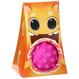 Развивающий тактильный мячик Крошка Я «Монстрик», с пищалкой, 1 шт.