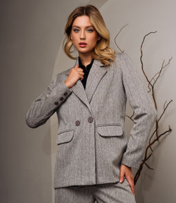 Костюм #БШ2579, светло-серый