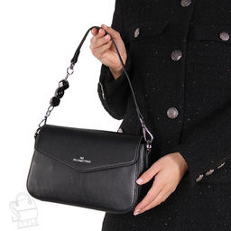 Сумка женская кожаная 1599Y black Polina&Eiterou/30 в Новосибирске