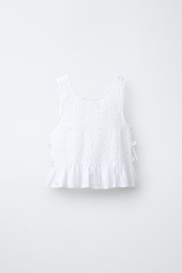 TOP GOMAS LAZOS / Blanco - Zara фото 2