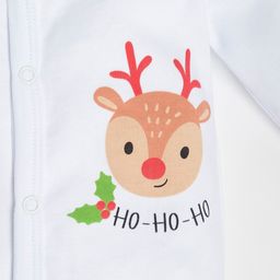 Комбинезон Крошка Я Новогодние зверята, рост 80-86 см, цвет белый  фото 3