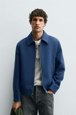 ZIP-UP WOOL EFFECT JACKET - Zara фото 2
