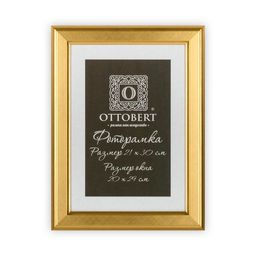 Рамка "OTTOBERT" ARF-09 21 х 30 см дерев. со стеклом под золото