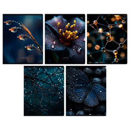 Тетрадь 48л. BG "В темноте" клетка (Т5ск48_лс 08799) soft-touch ламинация