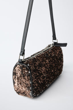 SEQUIN SHOULDER BAG - Zara фото 3