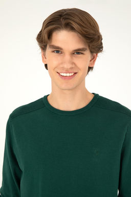 Мужской зеленый базовый свитер Неожиданная скидка в корзине - U.s. polo assn фото 2