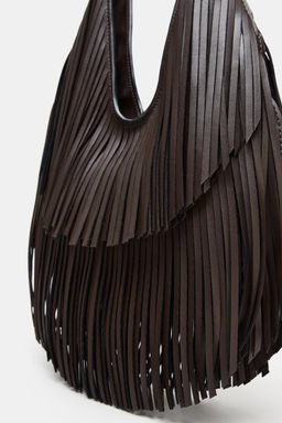 FRINGED TOTE BAG - Zara фото 6