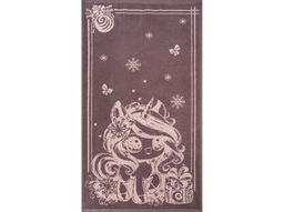 Полотенце махровое 6с103.412ж1 Аниме-единорог(т.с.мальв1) 50х90см