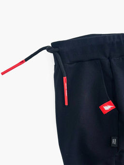 Брюки для мальчика штаны спортивные 22-0509 черный|красный - Mini maxi фото 8