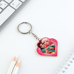 Брелок для ключей, значок, сувенир «Любимой подружке», набор, 8,3 х 12 см