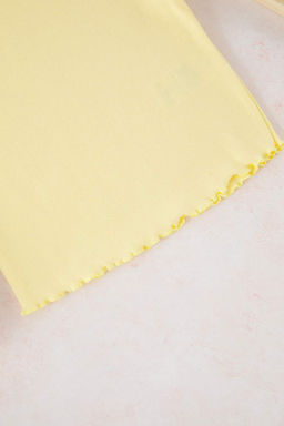 Ekru-Pembe 2li K?z Cocuk Pamuklu Crop K?sa Kol Orme T-Shirt TKDSS25TS00027 - Trendyolmilla фото 5