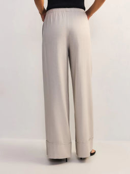 Льняные брюки с эластичным поясом ZR2605012102-36 / Zarina