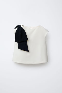CONTRAST BOW TOP