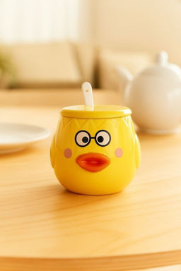 Кружка Cutie duckling, glasses, yellow (400 ml)