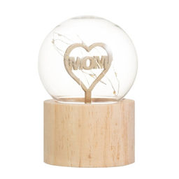 Фигурка светящаяся RISALUX Люблю маму, LED-ночник, 3?AG10, шар-8 см, 6.5?6.5?11.5 см  фото 5