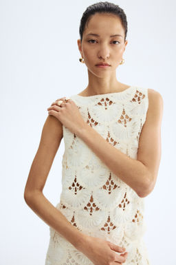 Top efecto crochet con espalda en U - H&m фото 6