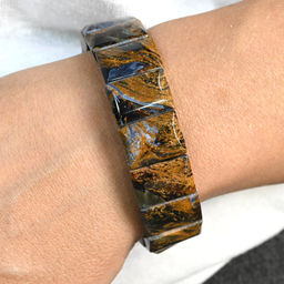 Браслет из петерсита прямоугольник 18*12мм, 55,4г