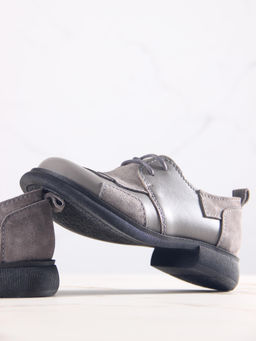 Полуботинки туфли EDART 205.патриция bl. Серый замок замша+серый игуана фото 20