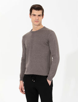 Vizon Slim Fit Bisiklet Yaka Basic Triko Kazak