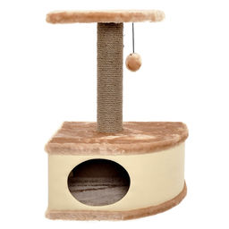 ВИА Домик-когтеточка угловой Конфетти красный 49*37*70 99ред99 81121красн