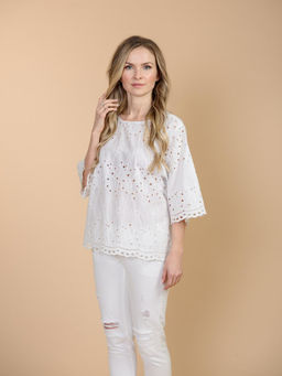 Блузка (хлопок) шитье №24-518 - Ганг фото 3