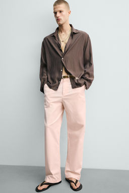PANTAL?N CHINO RELAXED FIT / Rosa palo - Zara фото 5