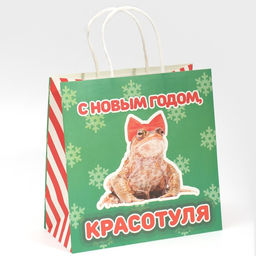 Пакет подарочный Красотуля, 22 22 11 см - Дарите счастье фото 2