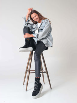 Ботинки 215.ALTAgr. Черный замша/Шерсть