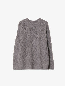 Джемпер с узорной вязкой B2876/nuage - Emka фото 12