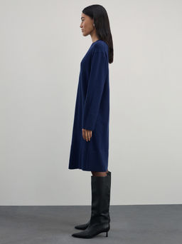 Вязаное платье со швом из вискозы / Zarina  фото 4