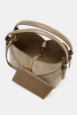 TOPSTITCH MINI TOTE BAG - Zara фото 17