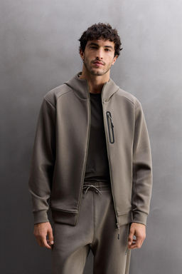 TECHNICAL ZIP-UP HOODIE - Zara фото 2