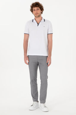 Erkek Slim Fit Ka__k Yaka Beyaz Ti__rt Sepette S_rpriz _ndirim - U.s. polo assn фото 4