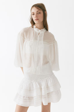 Blusa de manga globo con volantes - H&m фото 3