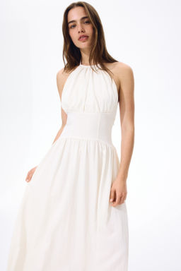 Ruched halterneck dress - H&m фото 5