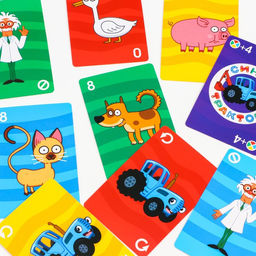 Карточная игра UMO momento, Синий трактор фото 2