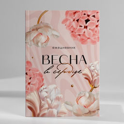 Подарочный набор ежедневник, блок бумаги и ручка 8 марта