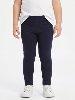 Бриджи лосины однотонные для малышей UD 0577 синий - Mini maxi фото 2