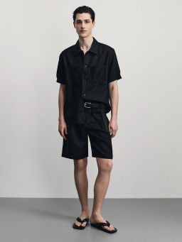 Рубашка 100% лён premium / Zarina  фото 2