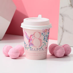 Бомбочки для ванны С 8 Марта!, 6?20 г, Чистое счастье