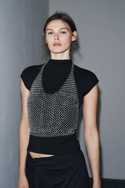 METAL RING TOP - Zara фото 2