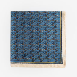 Платок женский MINAKU р-р 70*70 см, цвет синий  фото 3