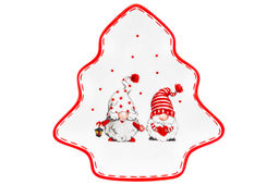 Блюдо - елочка 21,4*20,8*2,5 см Весёлые гномики.