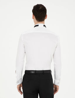 Beyaz Ekstra Slim Fit Smokin G_mlek